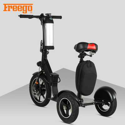 Siyah Motorlu Mobilite Scooter, Eski Kişi Mobilite Scooter 100kg Maksimum Yük