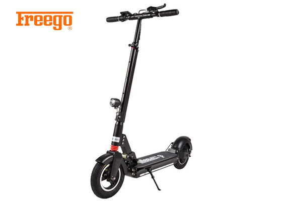 Modern Tasarım Popüler Siyah Elektrikli Scooter / Hafif Katlanabilir Scooter