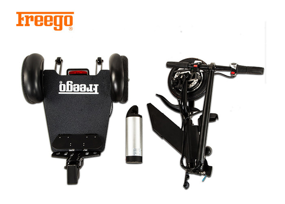 Yaşlılar İçin 10 inç Hafif Katlanır Mobilite Scooter 36V 350W 8km / H
